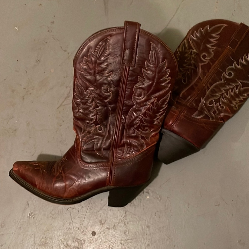 Cowboy boots.